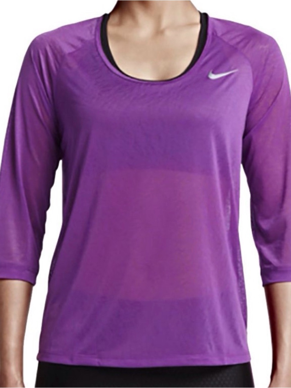 Nike Women's Purple Long Sleeve Training Top